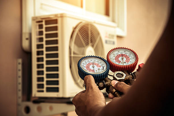Professional Furnace Repair technician working in Columbia City, IN